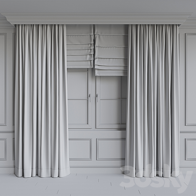 Set of curtains 68 3DSMax File - thumbnail 4