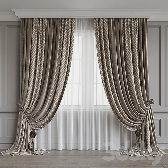 Set of curtains 70 3ds Max - thumbnail 2