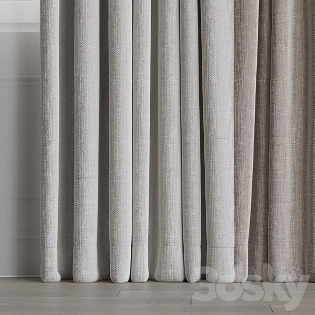 Set of curtains 72 3DSMax File - thumbnail 2