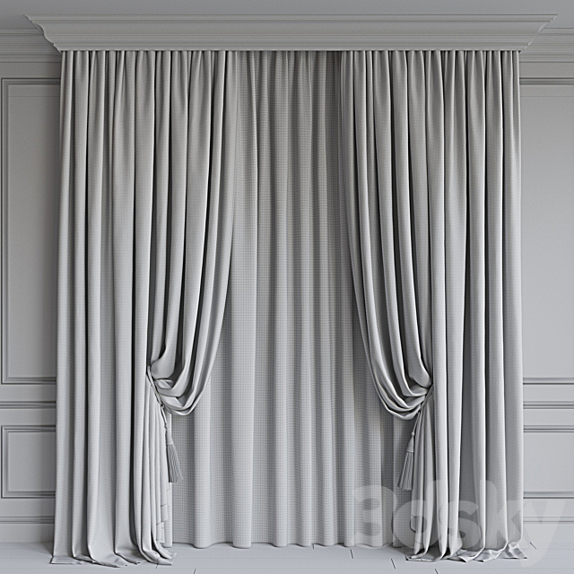 Set of curtains 79 3DSMax File - thumbnail 3