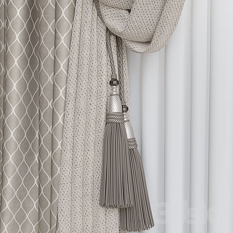 Set of curtains 82 3DS Max - thumbnail 2