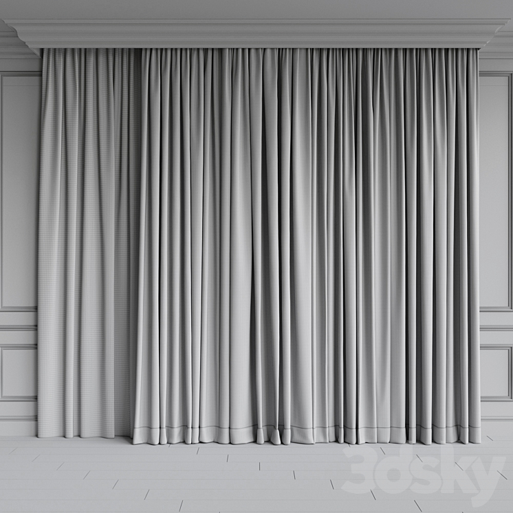 Set of curtains 86 3DS Max - thumbnail 2