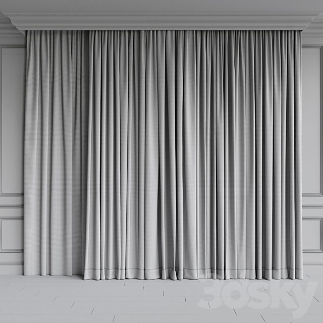 Set of curtains 86 3DSMax File - thumbnail 2