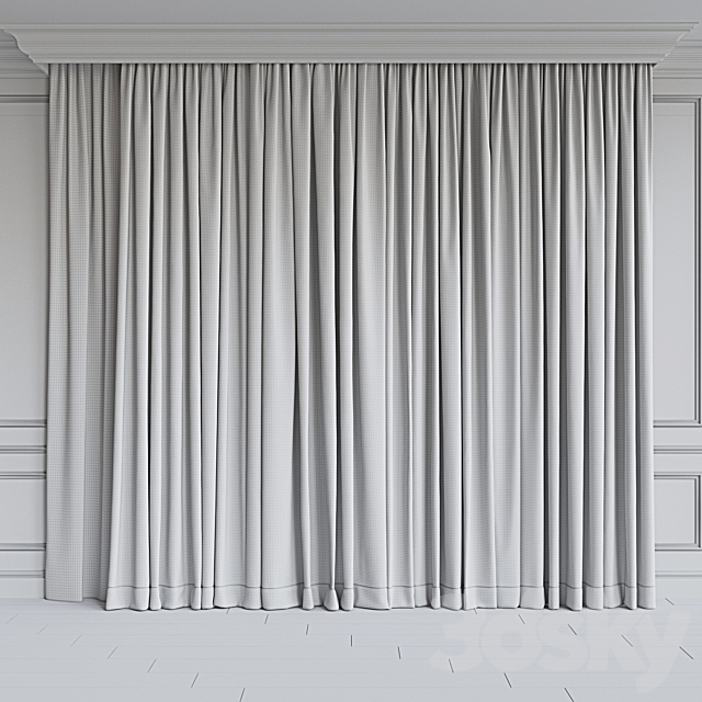 Set of curtains 90 3DSMax File - thumbnail 2