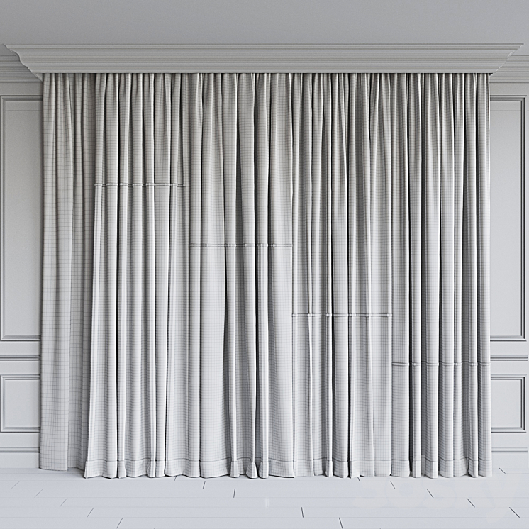 Set of curtains 92 3DS Max - thumbnail 2