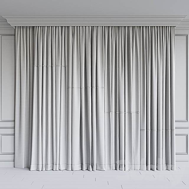 Set of curtains 92 3DSMax File - thumbnail 2