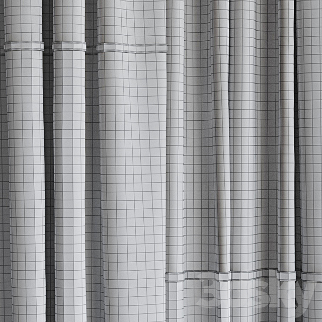 Set of curtains 92 3DSMax File - thumbnail 4