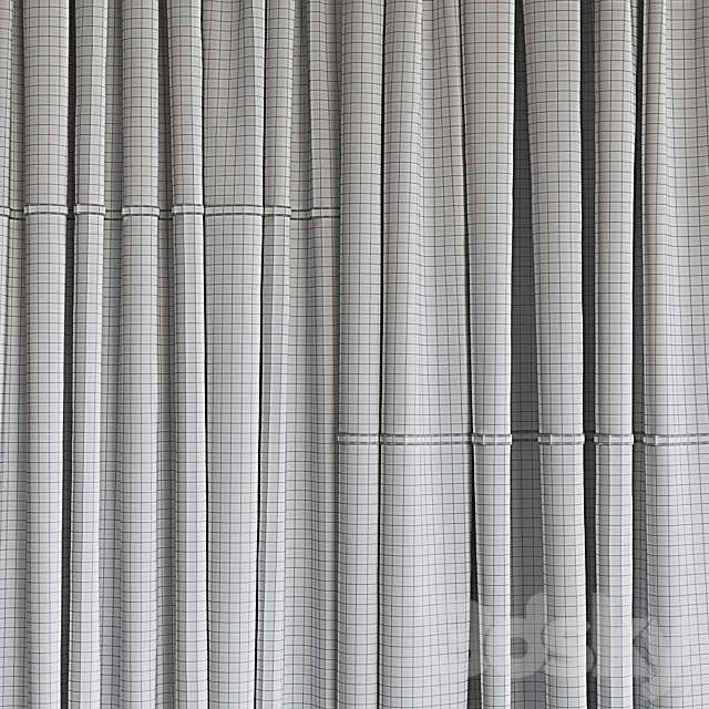 Set of curtains 95 3DS Max Model - thumbnail 4