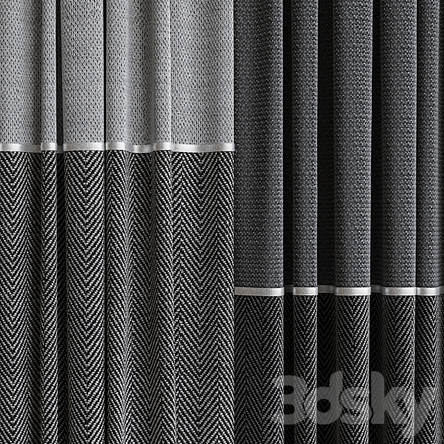 Set of curtains 95 3DS Max Model - thumbnail 5