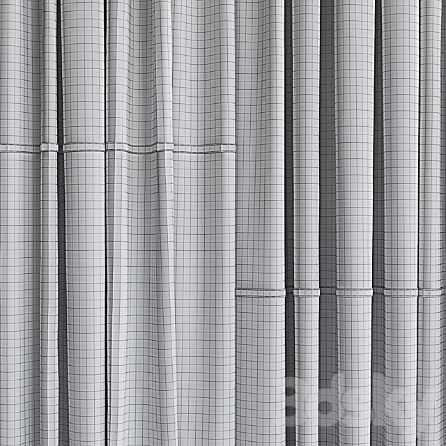 Set of curtains 95 3DS Max Model - thumbnail 6