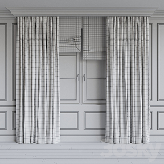 Set of curtains 97 3DS Max Model - thumbnail 5