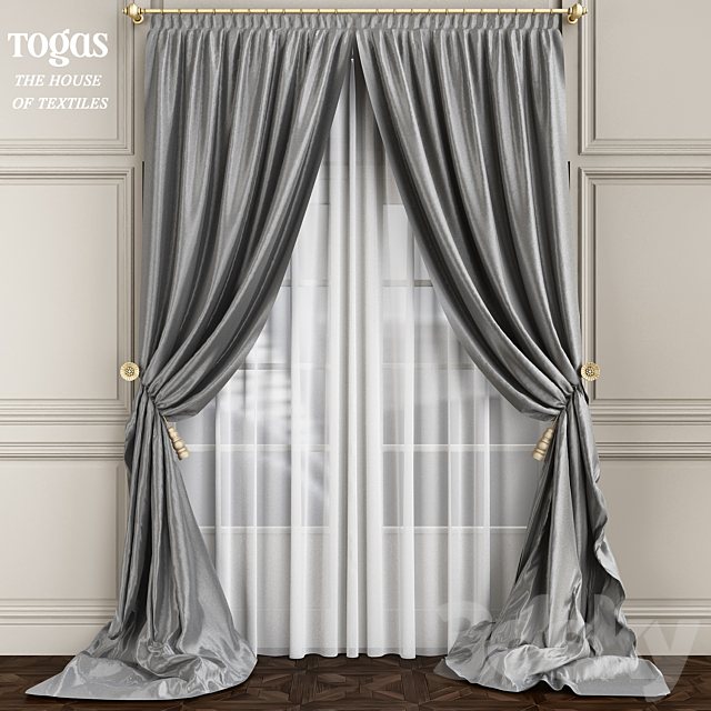 Set of curtains Artemis 3ds Max - thumbnail 1