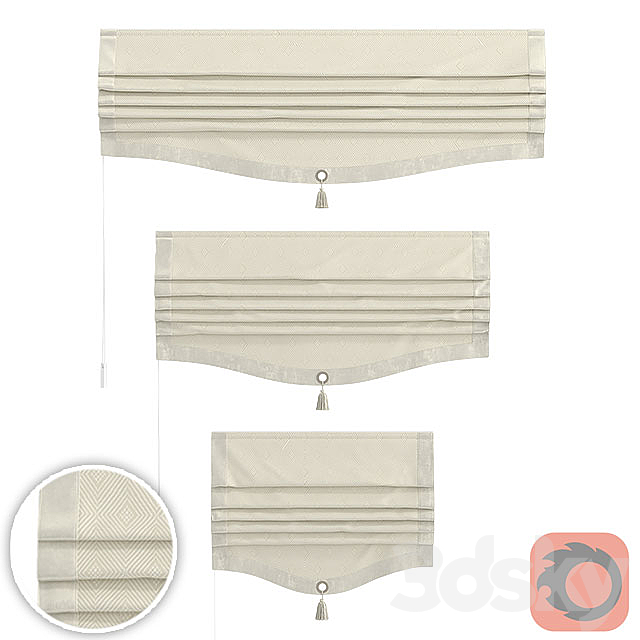 Set of Roman curtains ARISSA (INMA) 3DSMax File - thumbnail 1