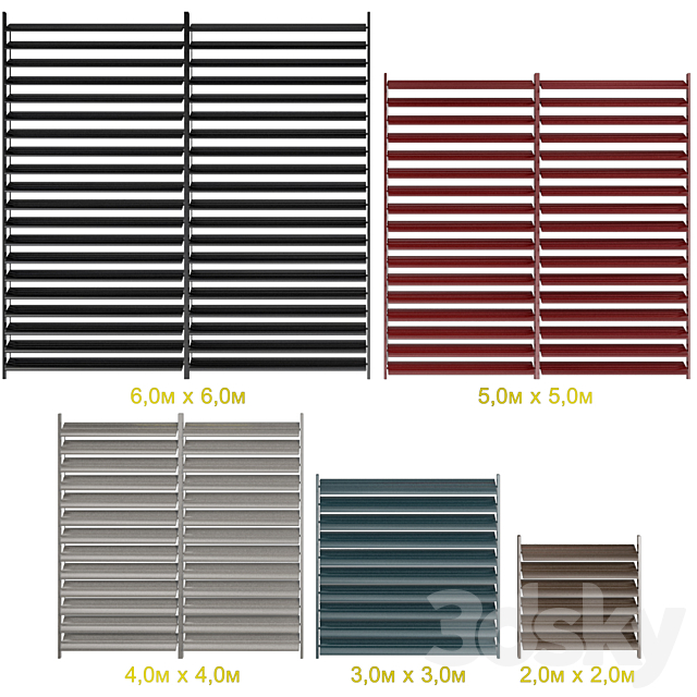 Shutter for windows and doors 3ds Max - thumbnail 3