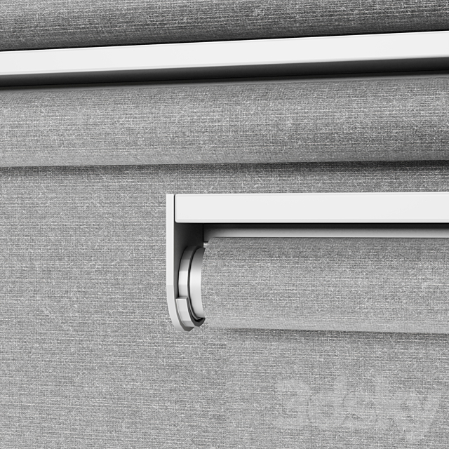 SKOGSKLÖVER. Roller blind.grey 3DS Max Model - thumbnail 2