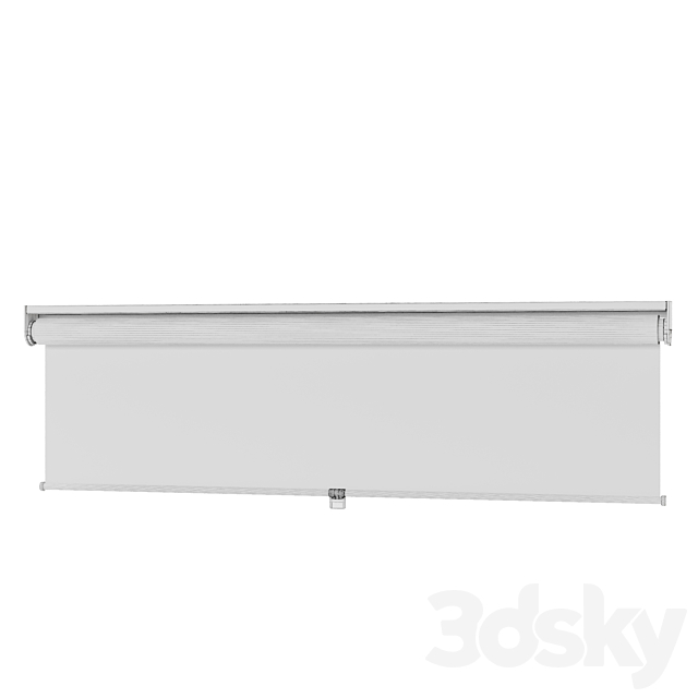 SKOGSKLÖVER. Roller blind.grey 3DS Max Model - thumbnail 4