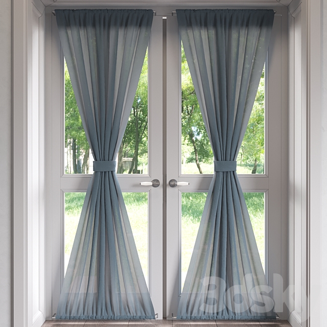 stained curtains 3DSMax File - thumbnail 1