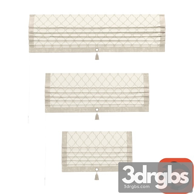 Titos roman blinds kit (pacific beige velvet) 3dsmax Download - thumbnail 1