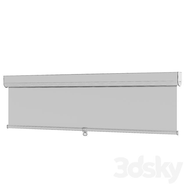 TRETUR. Ikea block-out roller blind 3DSMax File - thumbnail 4