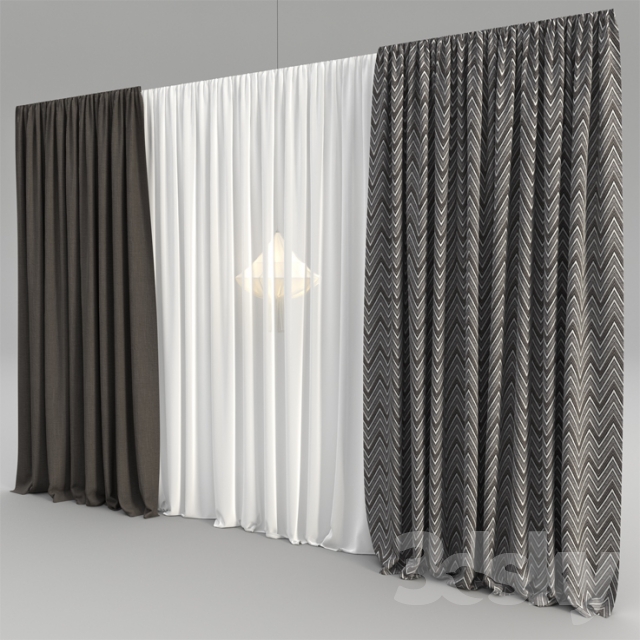 Tulle curtains 3DS Max - thumbnail 3