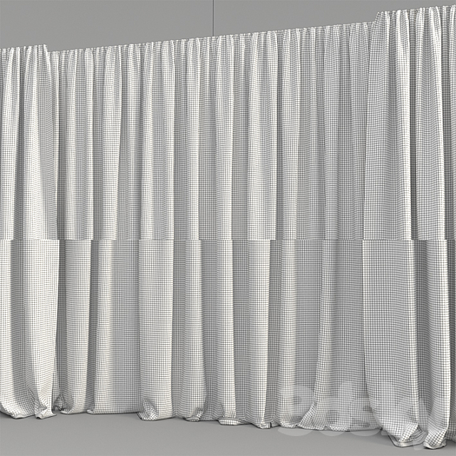 Tulle curtains 3DSMax File - thumbnail 3