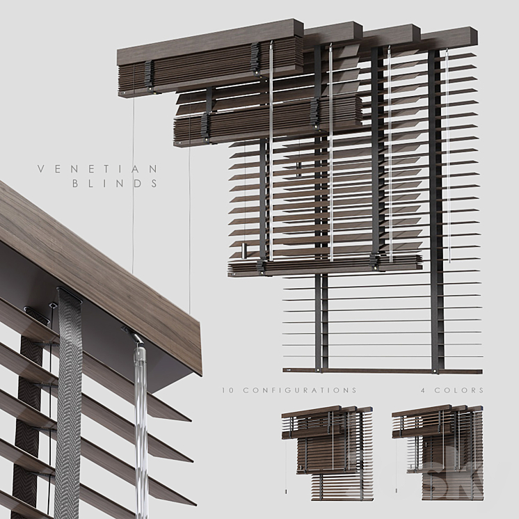 Venetian blinds 2 3DS Max - thumbnail 1