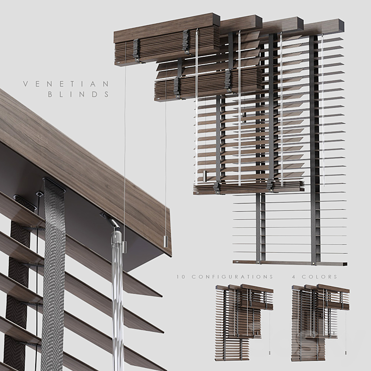 Venetian blinds 3 3DS Max - thumbnail 1