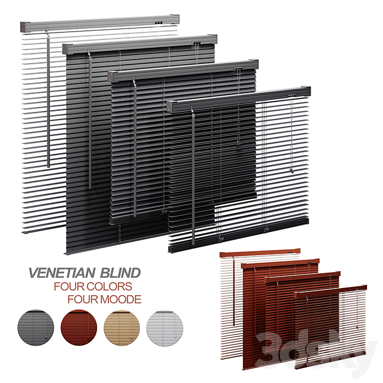 Venetian Blinds01vol1 3DS Max Model - thumbnail 1