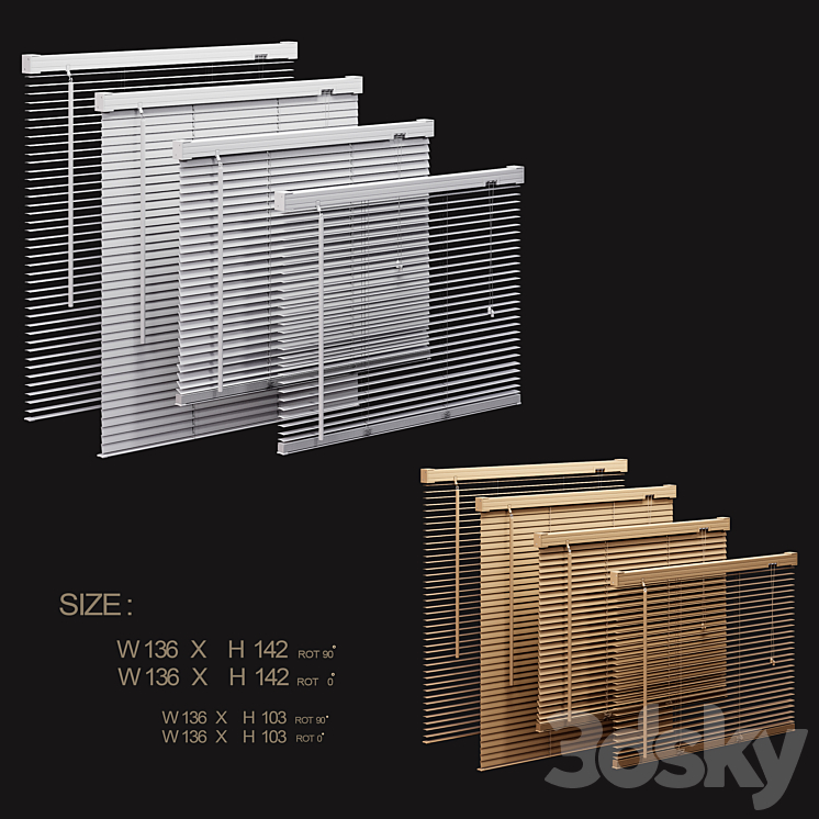 Venetian Blinds01vol1 3DS Max Model - thumbnail 2