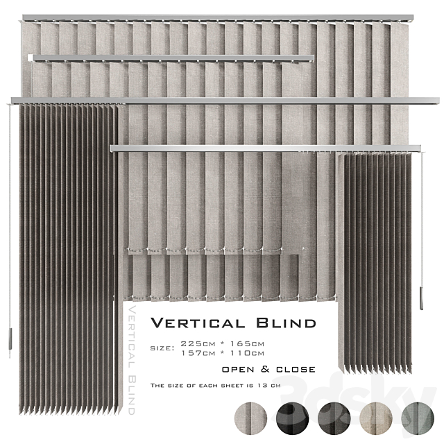 Vertical Blind 3ds Max - thumbnail 1