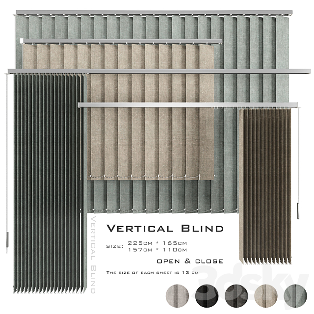 Vertical Blind 3ds Max - thumbnail 2