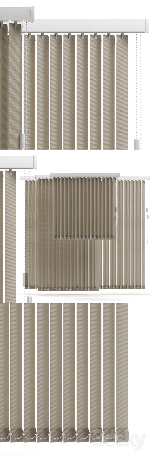 VERTICAL BLINDS 3DS Max - thumbnail 3