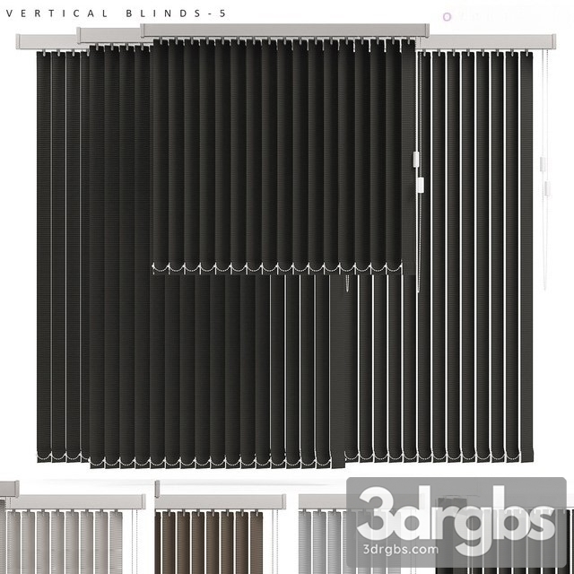 Vertical  Blinds 5 3dsmax Download - thumbnail 1