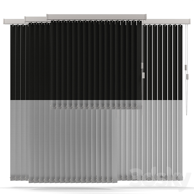 VERTICAL BLINDS 5 OPTIMIZED 3DS Max - thumbnail 2