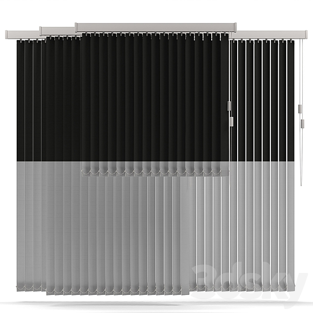 VERTICAL BLINDS 5. OPTIMIZED 3DSMax File - thumbnail 2