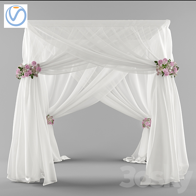 Wedding canopy (Vray) 3DSMax File - thumbnail 1