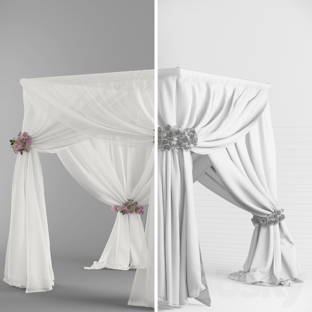 Wedding canopy (Vray) 3DSMax File - thumbnail 2