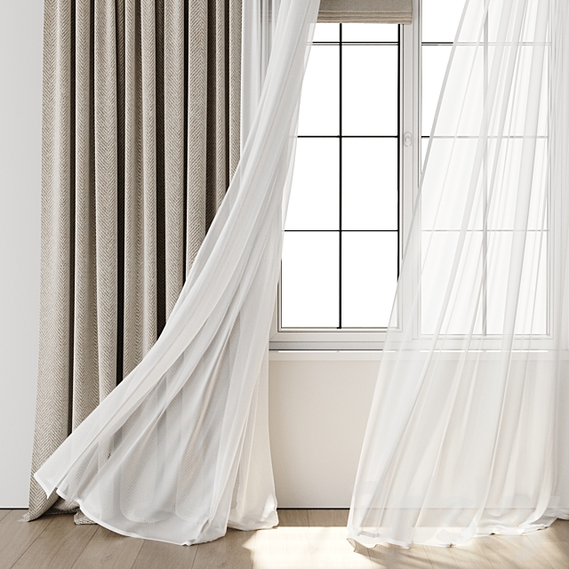 Wild Curtain for Interior 108 3DS Max Model - thumbnail 3