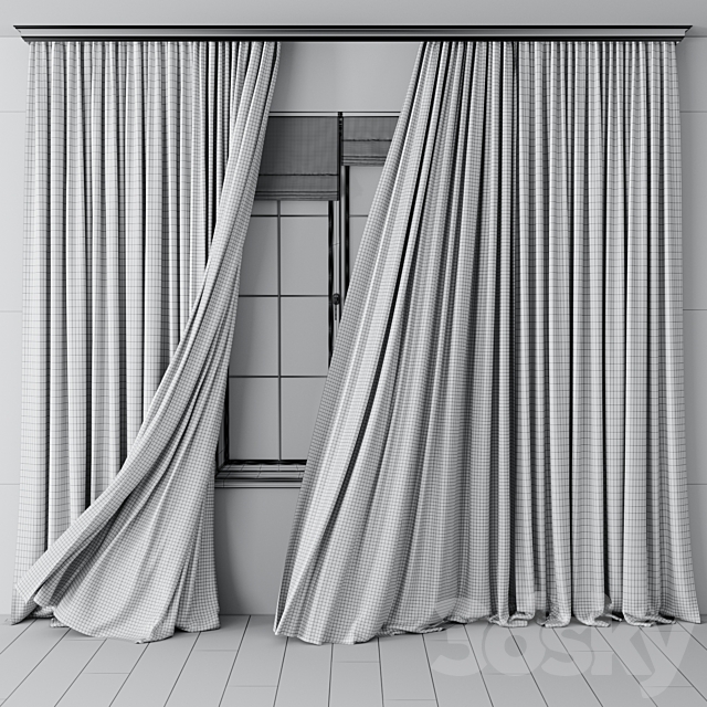 Wild Curtain for Interior 108 3DS Max Model - thumbnail 4