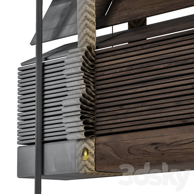 Wood Blind 1500mm 3DSMax File - thumbnail 3