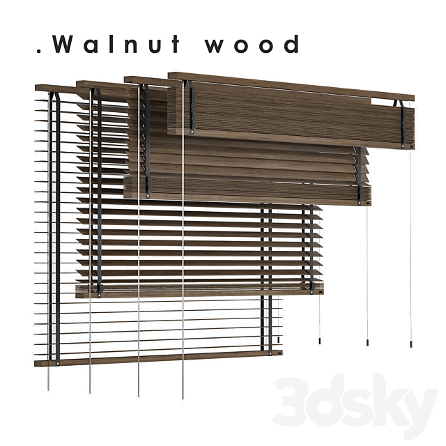 Wood Blind 1500mm 3DSMax File - thumbnail 5