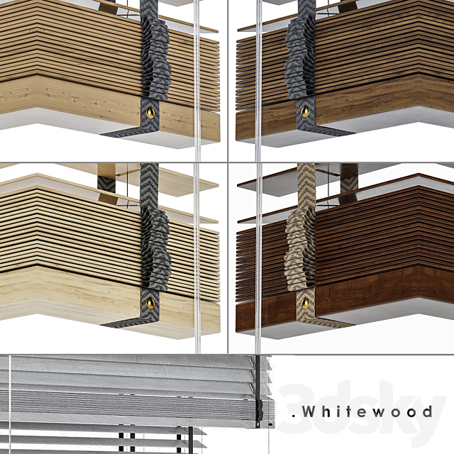 Wood Blind 1500mm-Vray 3ds Max - thumbnail 2