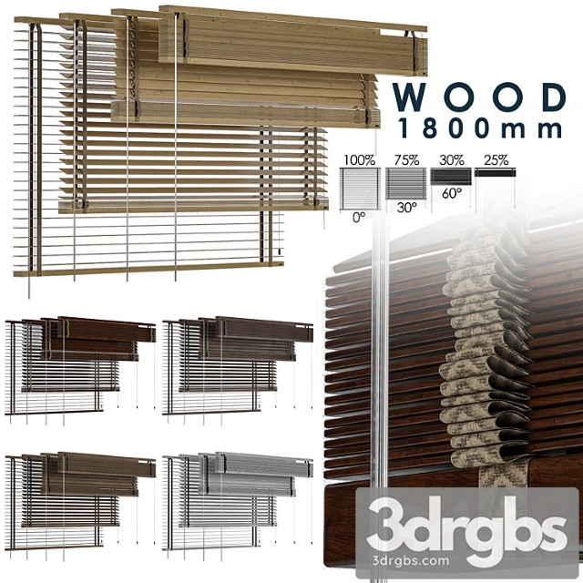Wood Blind 1800 in 45mm 3dsmax Download - thumbnail 1