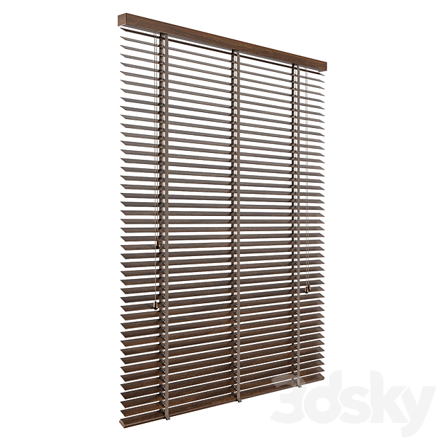 Wood venetian blind 3DSMax File - thumbnail 3