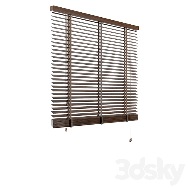 Wood venetian blind 3DSMax File - thumbnail 4