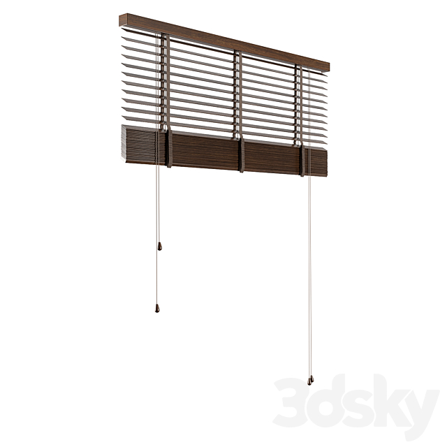 Wood venetian blind 3DSMax File - thumbnail 5