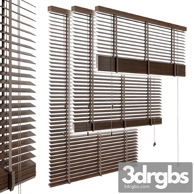 Wood venetian blind_1 3dsmax Download - thumbnail 1