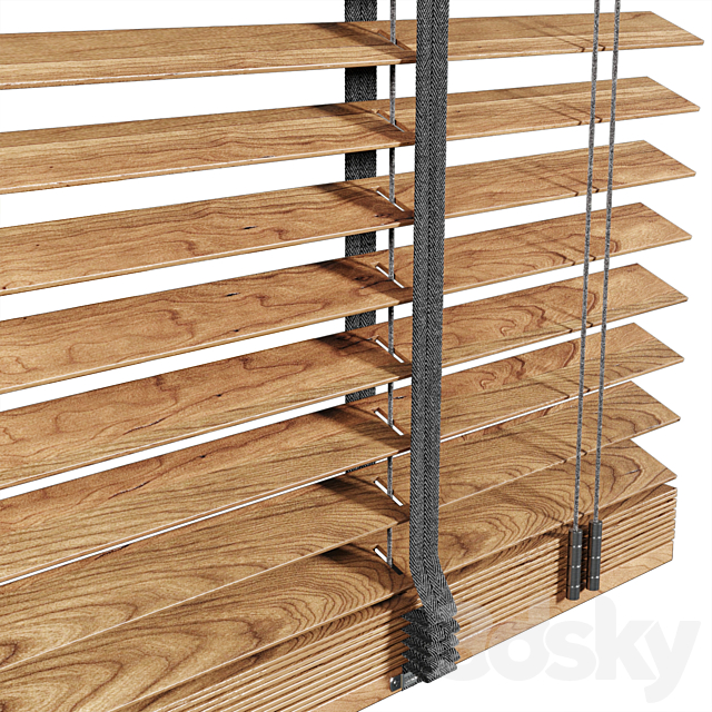 Wooden Blind 02 90cm 3dsMax Model - thumbnail 3