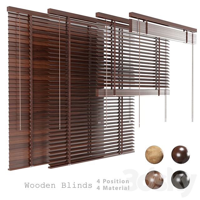 Wooden Blind 3ds Max - thumbnail 1