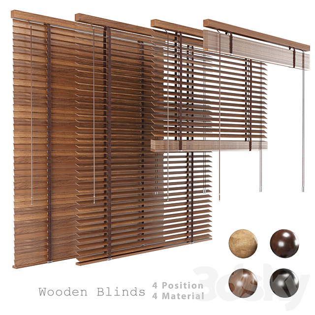 Wooden Blind 3ds Max - thumbnail 2